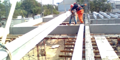 Edificio C4 con vigueta pretensada tubular Velosa